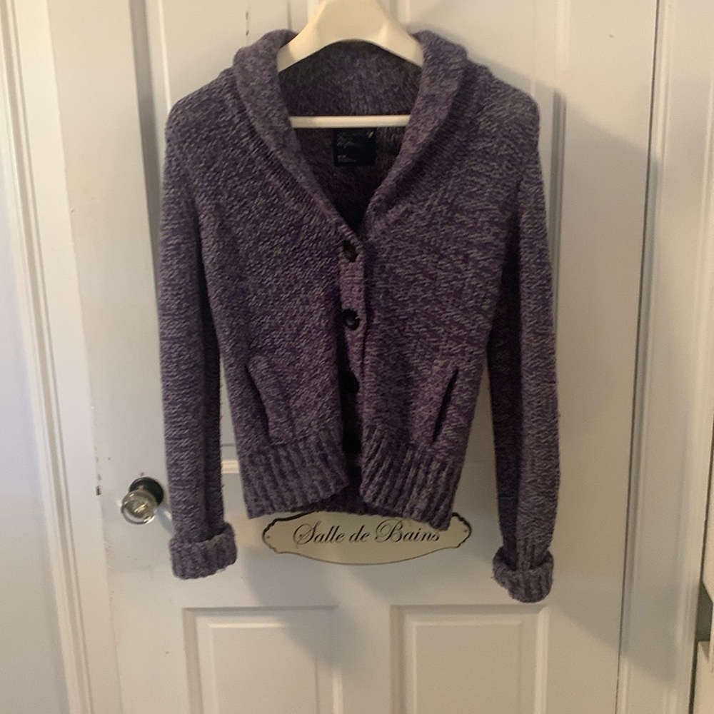 Sweater jacket tweed American Eagle Outfitters with pockets